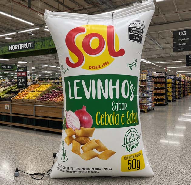 Boneco mascote inflável