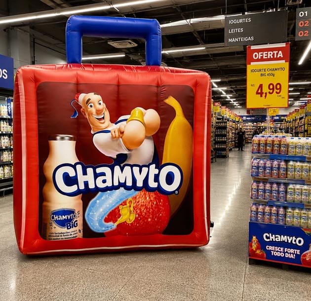 Mascote inflável sob medida
