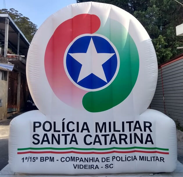 Inflável personalizado para evento
