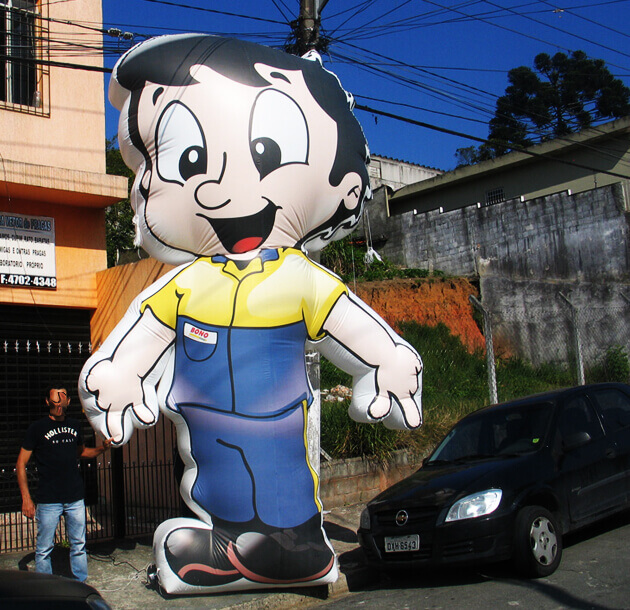 infláveis para loja